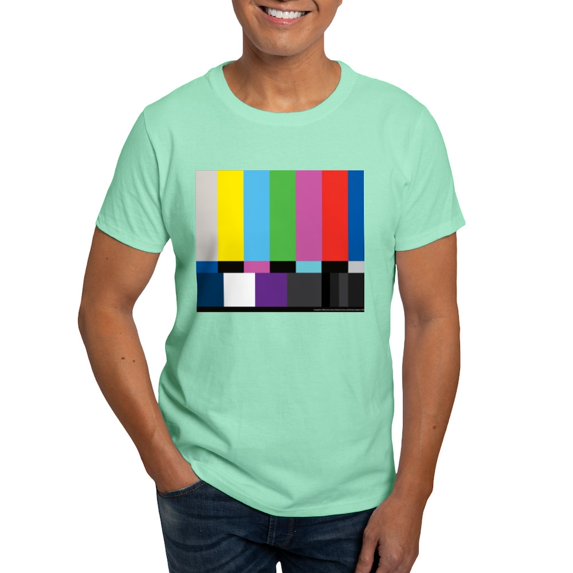 CafePress - SMPTE Standard Definition Television Color Bars EG - Men's Classic Graphic Cotton T-Shirt