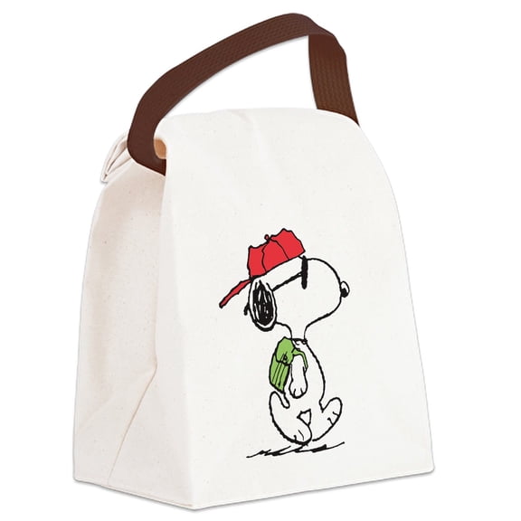 CafePress - SNOOPY Joe Cool - Canvas Lunch Bag with Strap Handle