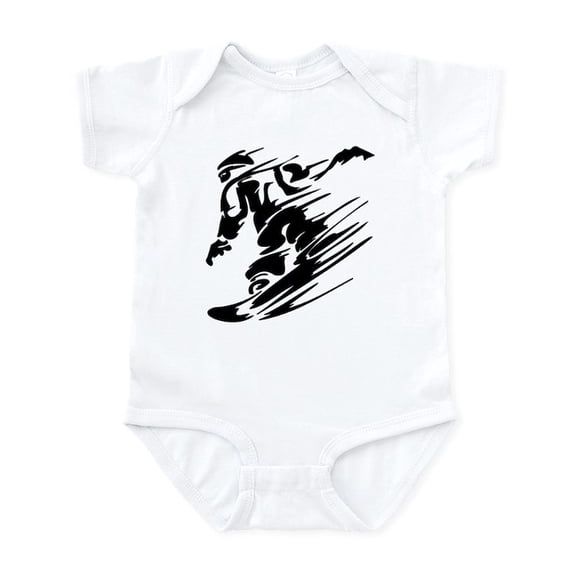 CafePress - SNOWBOARDING! Baby Light Bodysuit - Baby Light Bodysuit, Size Newborn - 24 Months