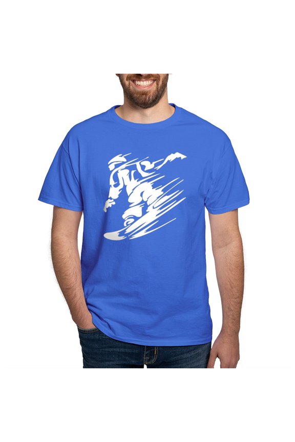 - SNOWBOARDING! Dark T Shirt - Men's Classic Graphic Cotton T-Shirt