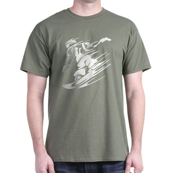 CafePress - SNOWBOARDING! Dark T Shirt - Men's Classic Graphic Cotton T-Shirt