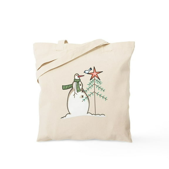 CafePress - SNOWMAN Tote Bag - Unisex Canvas Tote Bag, Beige, 1-Piece