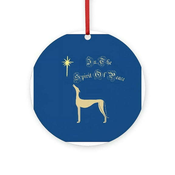 CafePress - SPIRIT OF PEACE ROUND HOLIDAY ORNAMENT -  Round Wood Ornament 4"