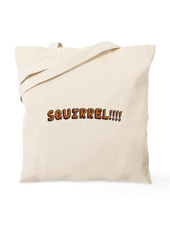 - SQUIRREL!!!! Tote Bag - Unisex Canvas Tote Bag, Beige, 1-Piece