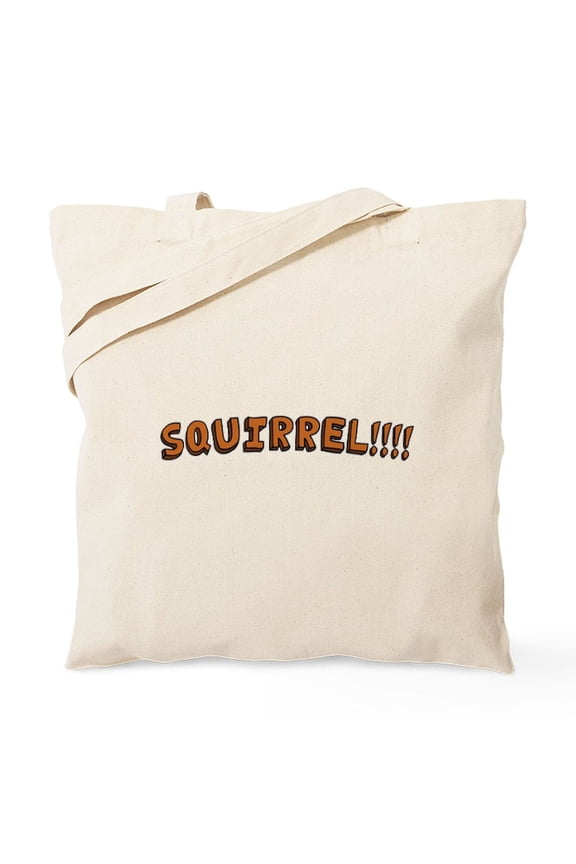 - SQUIRREL!!!! Tote Bag - Unisex Canvas Tote Bag, Beige, 1-Piece