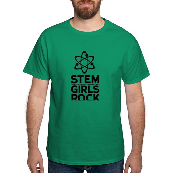 CafePress - STEM Girls Rock T Shirt - Men's Classic Graphic Cotton T-Shirt