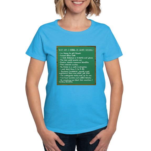 CafePress - STILL In Grad School Women's Dark T Shirt - Women's Traditional Fit Dark T-Shirt