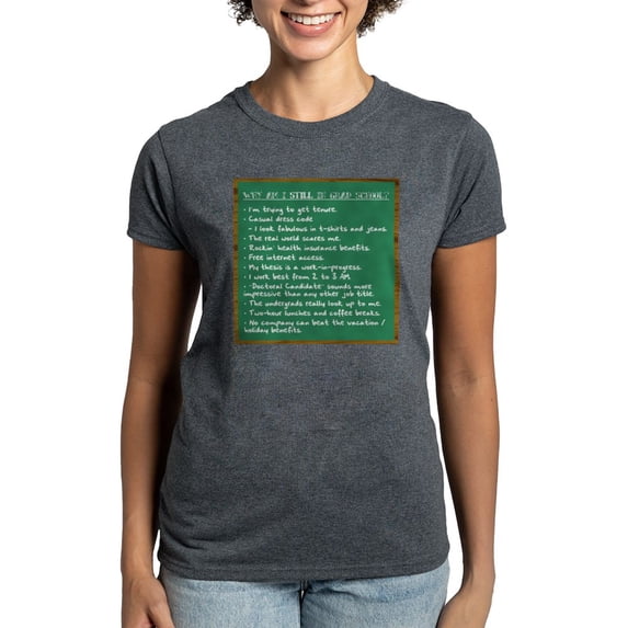 CafePress - STILL In Grad School Women's Dark T Shirt - Women's Traditional Fit Dark T-Shirt