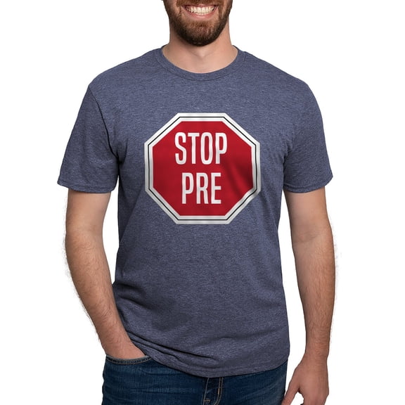 CafePress - STOP PRE Mens Tri Blend T Shirt - Mens Tri-blend T-Shirt