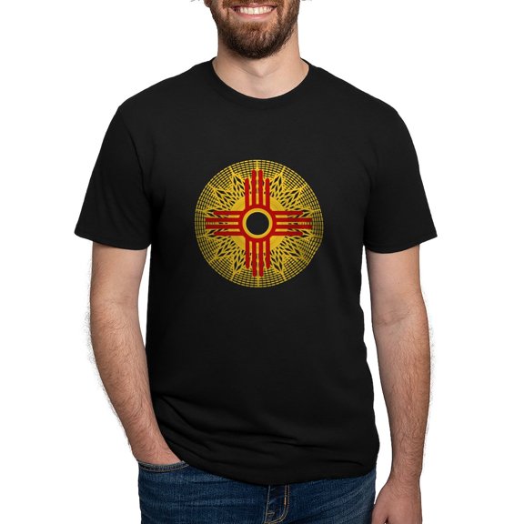 CafePress - SUNBURST ZIA Men's Deluxe T Shirt - Mens Tri-blend T-Shirt