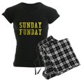 thumbnail image 1 of CafePress - SUNDAY FUNDAY Women's Dark Pajamas - Women's Short Sleeve Print T-Shirt and Pants Dark Cotton Pajama Set, 1 of 7