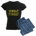 thumbnail image 1 of CafePress - SUNDAY FUNDAY Women's Dark Pajamas - Women's Short Sleeve Print T-Shirt and Pants Dark Cotton Pajama Set, 1 of 7