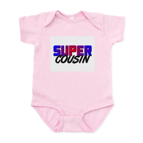 CafePress - SUPER COUSIN Infant Bodysuit - Baby Light Bodysuit, Size Newborn - 24 Months