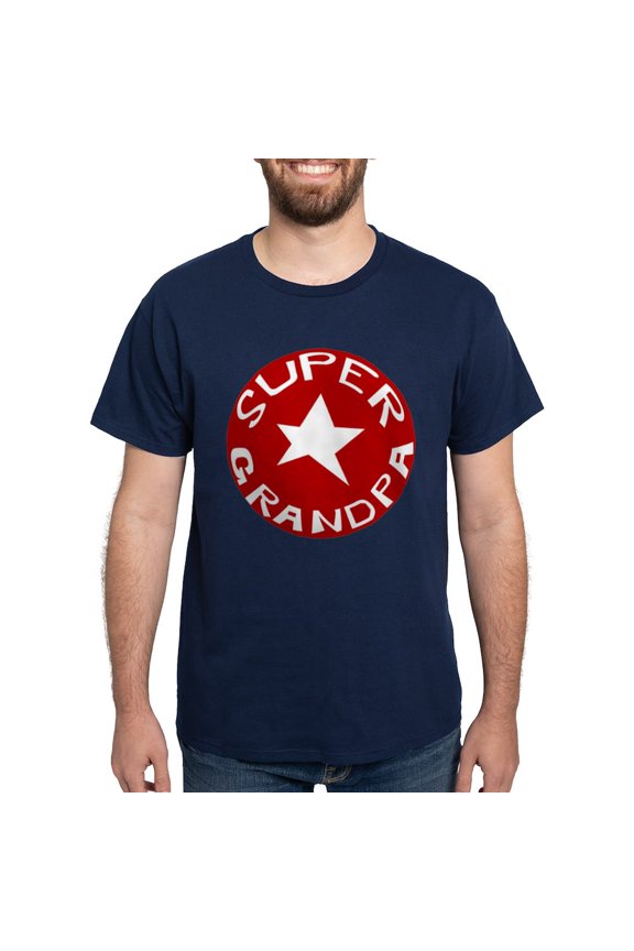 - SUPER GRANDPA T Shirt - Men's Classic Graphic Cotton T-Shirt