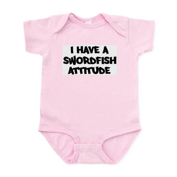 CafePress - SWORDFISH Attitude Infant Bodysuit - Baby Light Bodysuit