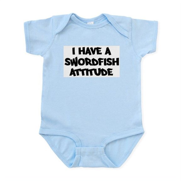 CafePress - SWORDFISH Attitude Infant Bodysuit - Baby Light Bodysuit