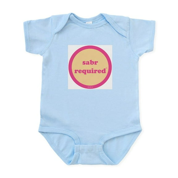 CafePress - Sabr Required Creeper (Yellow   Pink) - Baby Light Bodysuit, Size Newborn - 24 Months