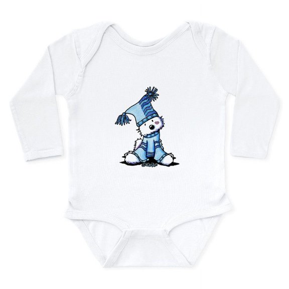 CafePress - Sack Hat Westie Long Sleeve Infant Bodysuit - Long Sleeve Cotton Baby Bodysuit