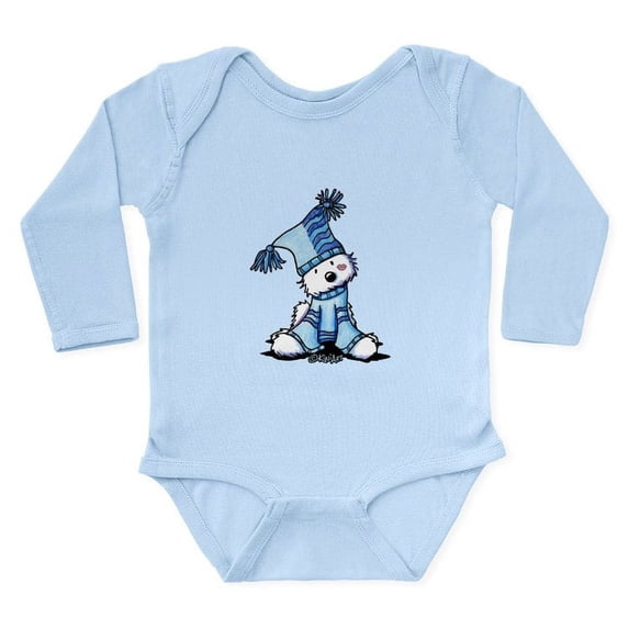 CafePress - Sack Hat Westie Long Sleeve Infant Bodysuit - Long Sleeve Cotton Baby Bodysuit