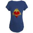 thumbnail image 1 of CafePress - Sacred Heart Maternity T Shirt - Maternity Dark T-Shirt, 1 of 3