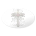 thumbnail image 1 of CafePress - Sacred Heart Of Jesus Cross Sticker - Sticker (Oval), 1 of 1