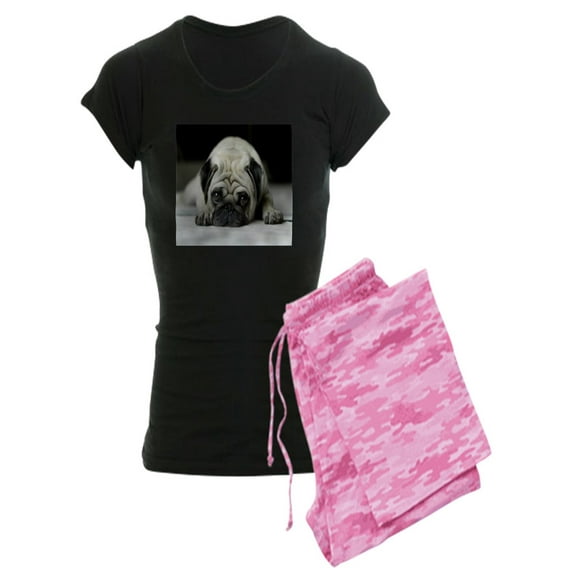 CafePress - Sad Pug - Women's Dark Pajamas