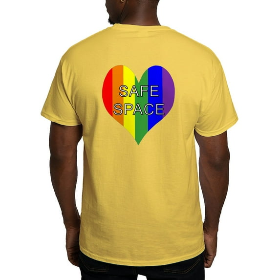 CafePress - Safe Space In Heart Light T Shirt - Men's Classic Graphic T-Shirt
