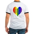 thumbnail image 1 of CafePress - Safe Space In Heart Ringer T - 100% Cotton Ringed T-Shirt, 1 of 4