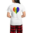 thumbnail image 1 of CafePress - Safe Space In Heart Women's Light Pajamas - Women's Short Sleeve Print T-Shirt and Pants Light Cotton Pajama Set, 1 of 7