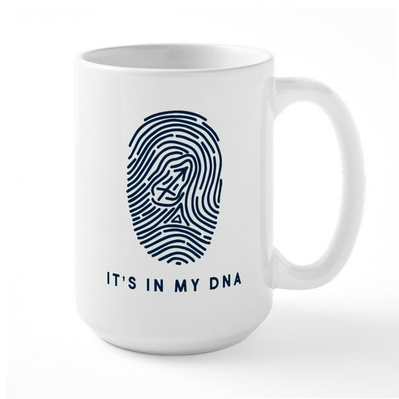 CafePress - Sagittarius It's In My DN - 15 oz Ceramic Large White Novelty Mug