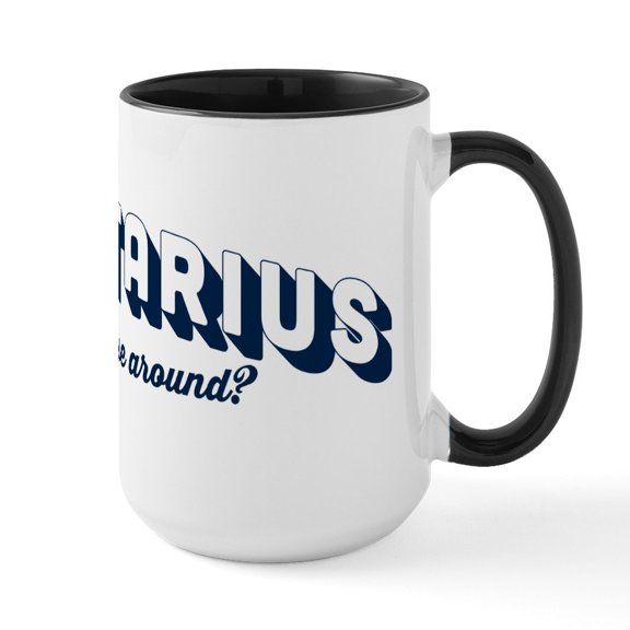 CafePress - Sagittarius Wanna Horse A - 15 oz Ceramic Large White Novelty Mug