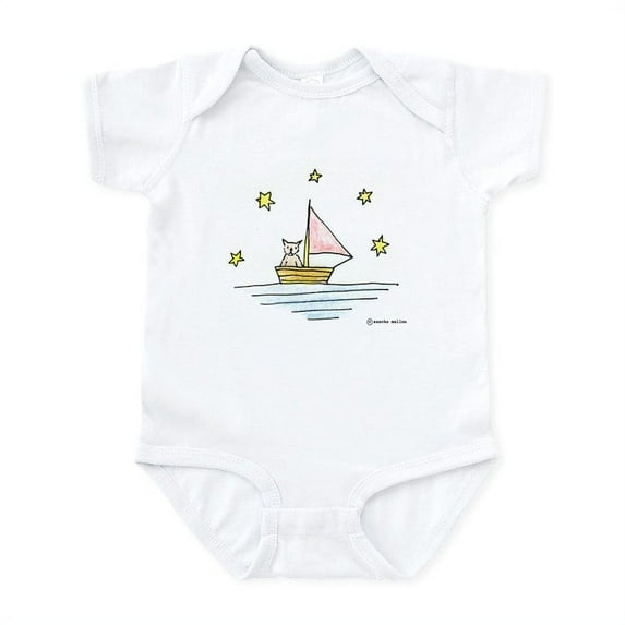 CafePress - Sailing - Baby Light Bodysuit, Size Newborn - 24 Months