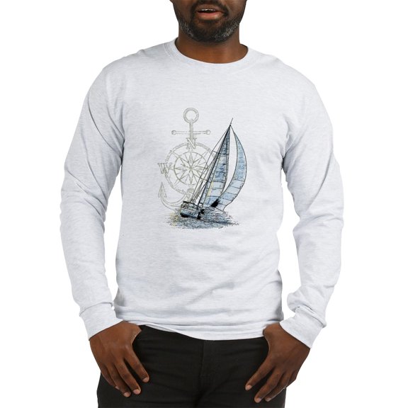 CafePress - Sailing Boat Long Sleeve T Shirt - Unisex Cotton Long Sleeve T-Shirt