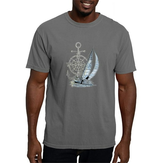 CafePress - Sailing Boat T Shirt - Mens Comfort Colors Shirt