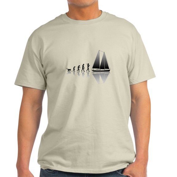 CafePress - Sailing Evolution Light T Shirt - Men's Classic Graphic T-Shirt
