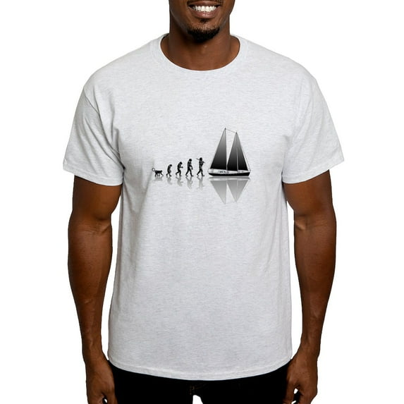 CafePress - Sailing Evolution Light T Shirt - Men's Classic Graphic T-Shirt