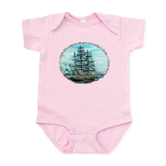 CafePress - Sailing Ship Infant Bodysuit - Baby Light Bodysuit, Size Newborn - 24 Months