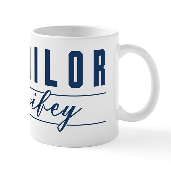 CafePress - Sailor Wifey Mug - 11 oz Ceramic Mug - Novelty Coffee Tea Cup