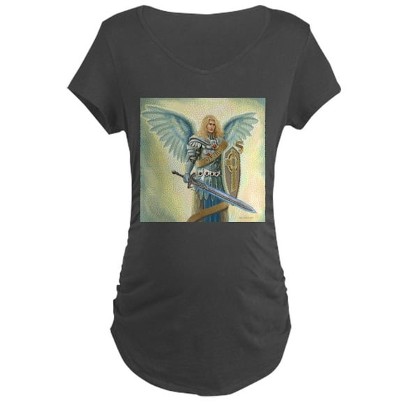 CafePress - Saint Archangel Michael Maternity T Shirt - Maternity Dark T-Shirt