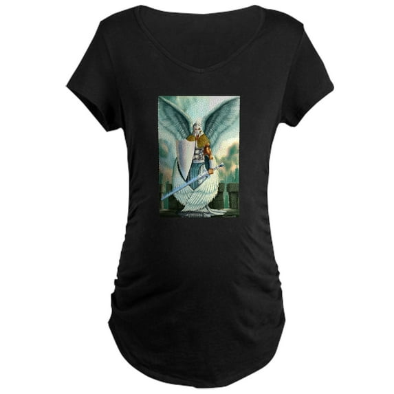 CafePress - Saint Archangel Michael Maternity T Shirt - Maternity Dark T-Shirt