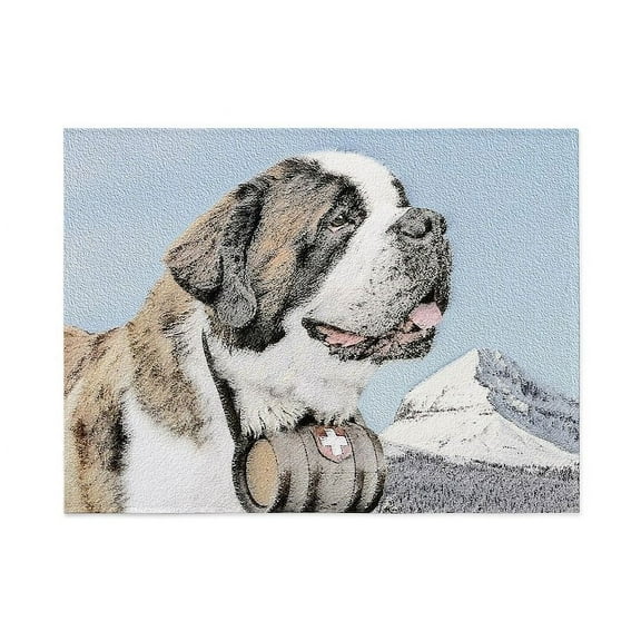CafePress - Saint Bernard - Large Plush Fleece Throw Blanket, 80" L x 60" W