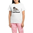 thumbnail image 1 of CafePress - Saint Bernard Women's Light Pajamas - Women's Short Sleeve Print T-Shirt and Pants Light Cotton Pajama Set, 1 of 7