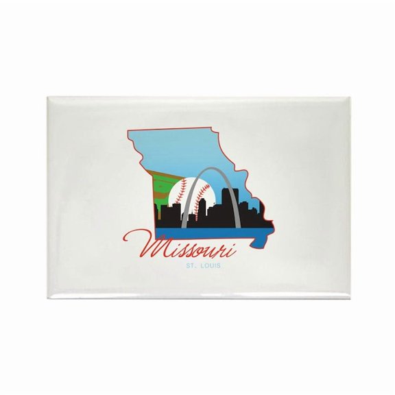 CafePress - Saint Louis Missouri Magnets - Rectangle Magnet, 2"x3" Refrigerator Magnet