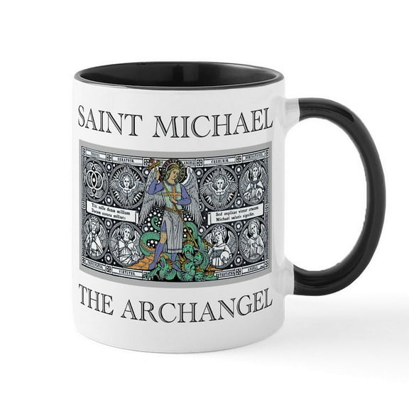 CafePress - Saint Michael Mug - 11 oz Ceramic Mug - Novelty Coffee Tea Cup