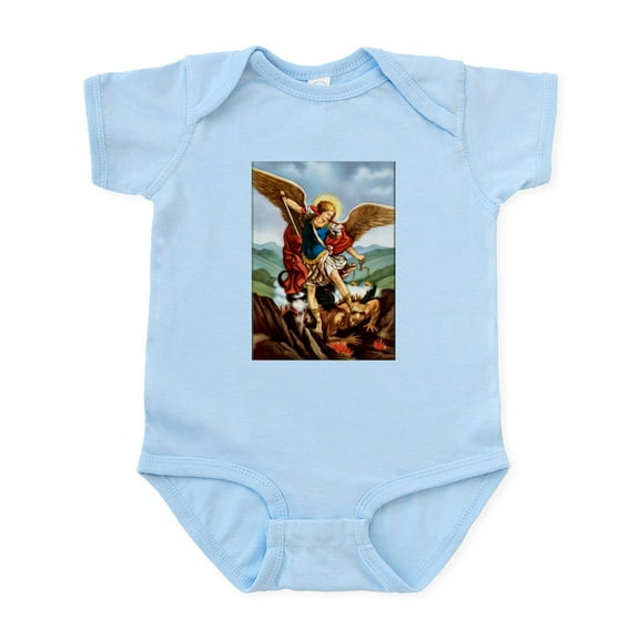 CafePress - Saint Michael The Archangel Body Suit - Baby Light Bodysuit, Size Newborn - 24 Months