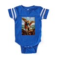 thumbnail image 1 of CafePress - Saint Michael The Archangel - Cute Infant Baby Football Bodysuit, 1 of 3