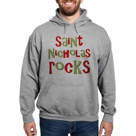 CafePress - Saint Nicholas Rocks Hooded Sweatshirt - Pullover Hoodie, Hooded Sweatshirt