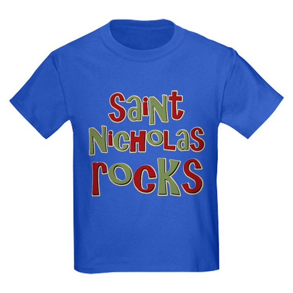 CafePress - Saint Nicholas Rocks Kids Dark T Shirt - Dark T-Shirt Kids XS-XL