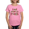 thumbnail image 1 of CafePress - Saint Nicholas Rocks Women's Dark T Shirt - Women's Traditional Fit Dark T-Shirt, 1 of 4