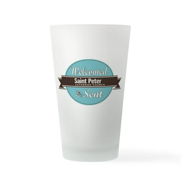 CafePress - Saint Peter Lutheran Church Logo 1 - Pint Glass, Drinking Glass, 16 oz. CafePress